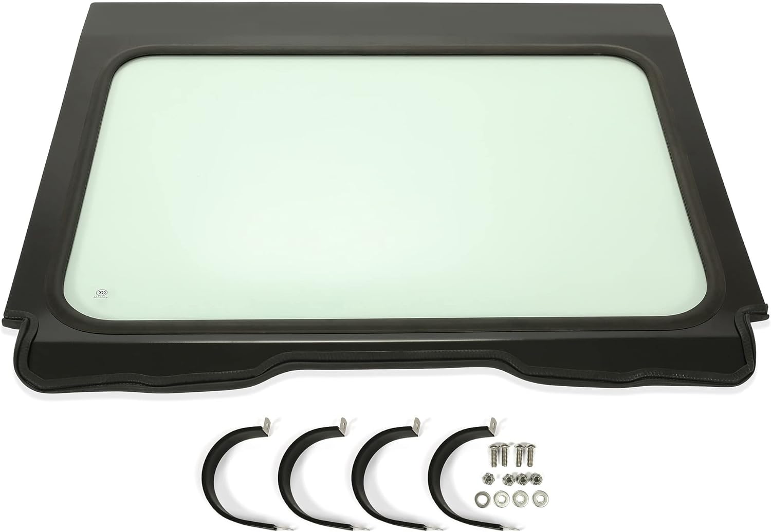 HECASA Full Aluminum Frame Glass Windshield Compatible with 2020-2022 Polaris RZR Pro XP Ultimate/Premium/Sport/Orange Madness LE with or without Factory Roof w/ Glass Windscreen