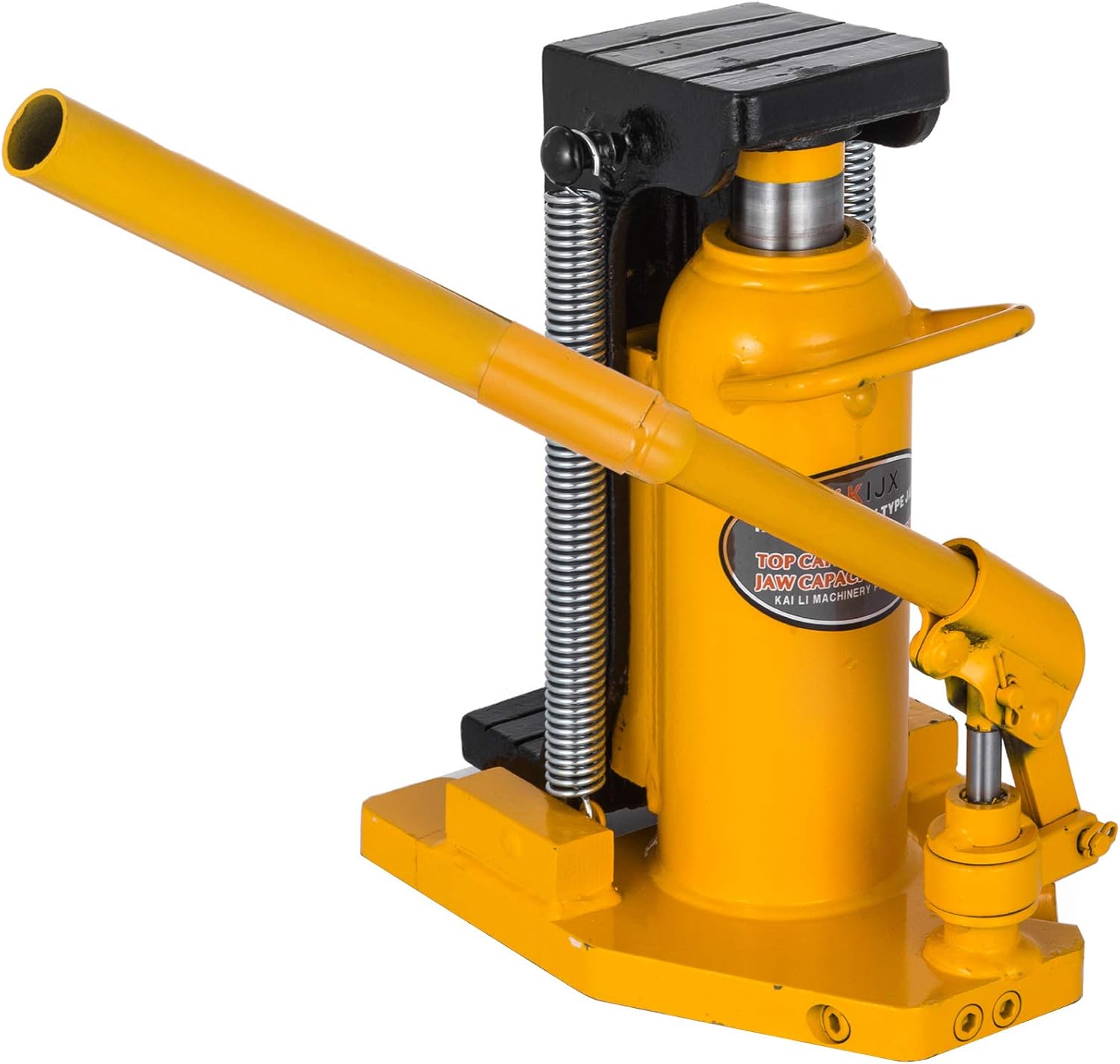 Mophorn Toe Jack Lift Hydraulic Machine Toe Jack Lift Air Hydraulic Toe Jack Proprietary Heat-Treated Steel (10-20Ton Yellow)