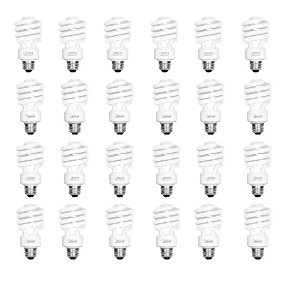 100-Watt Equivalent Soft White A19 Spiral CFL Light Bulb (24-Pack)