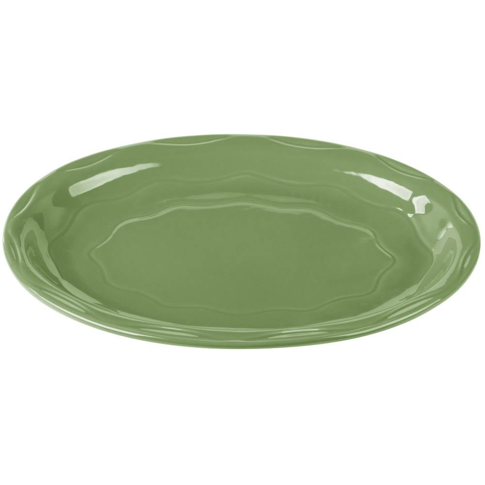 Syracuse China 903035008 Cantina Sage 11.63x22 Platter - 12 / CS