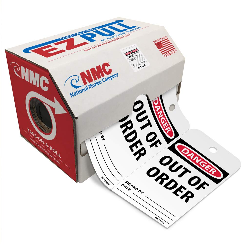 NMC RPT25BST250 EZ Pull Tags by The Roll