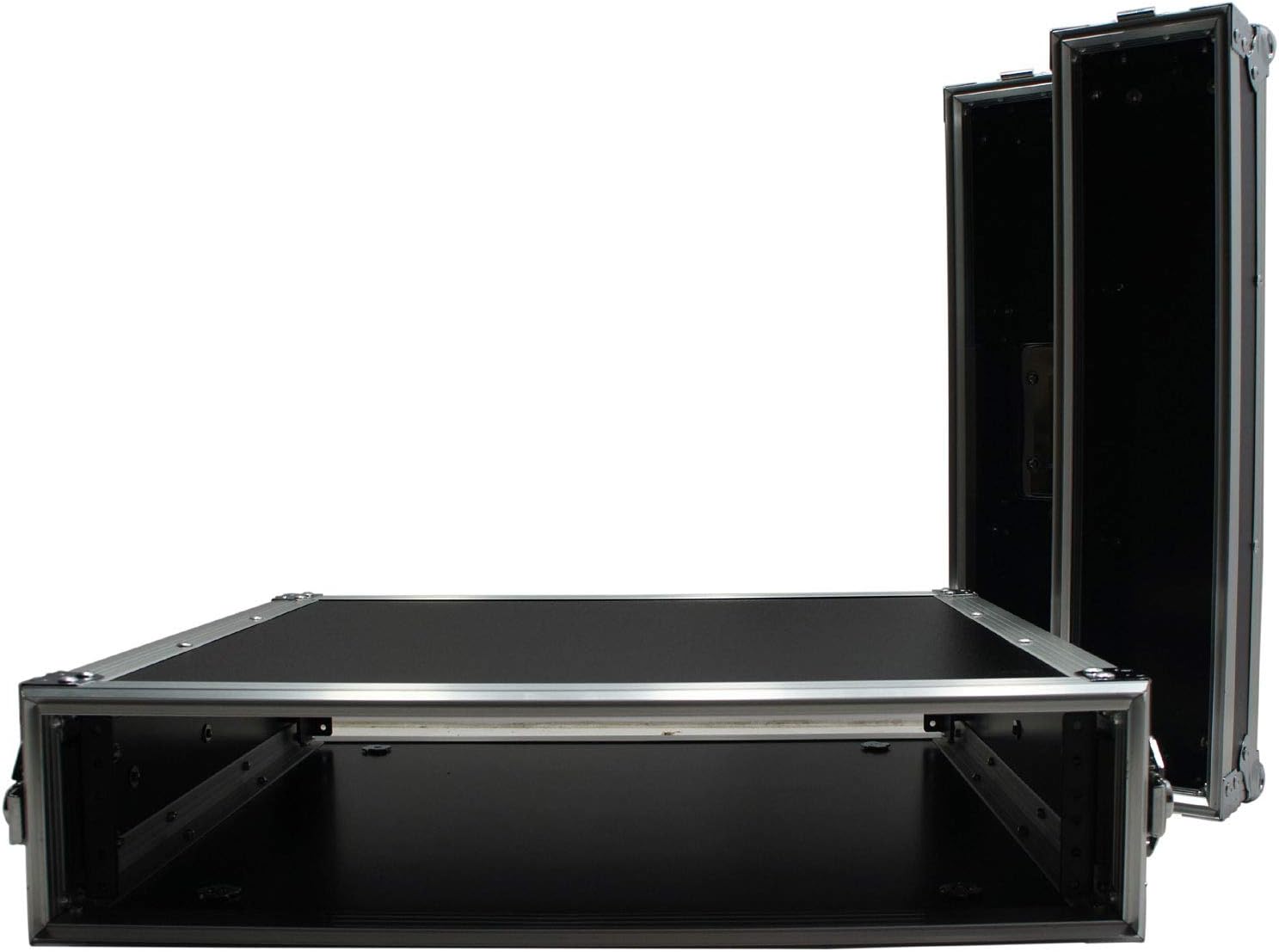 Harmony Cases HC2UAD DJ Flight Amp 2U Rack Space Road Travel Amplifier Case