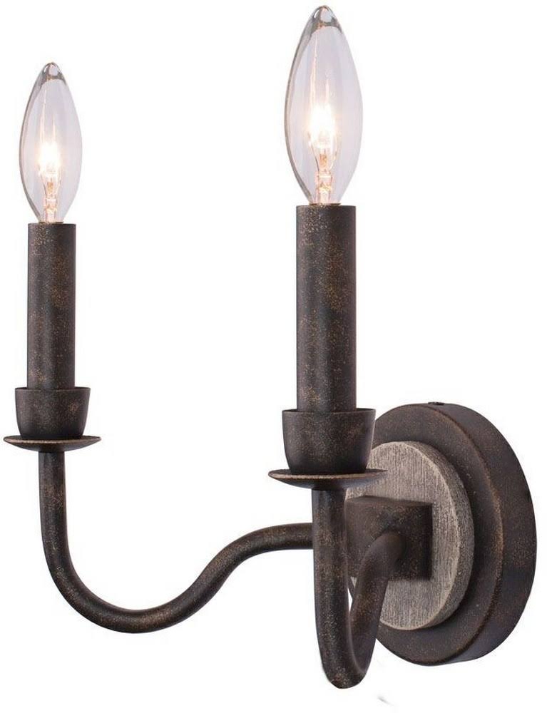 Kalco Harper 2 Light Wall Bracket 506822FG (Florence Gold)