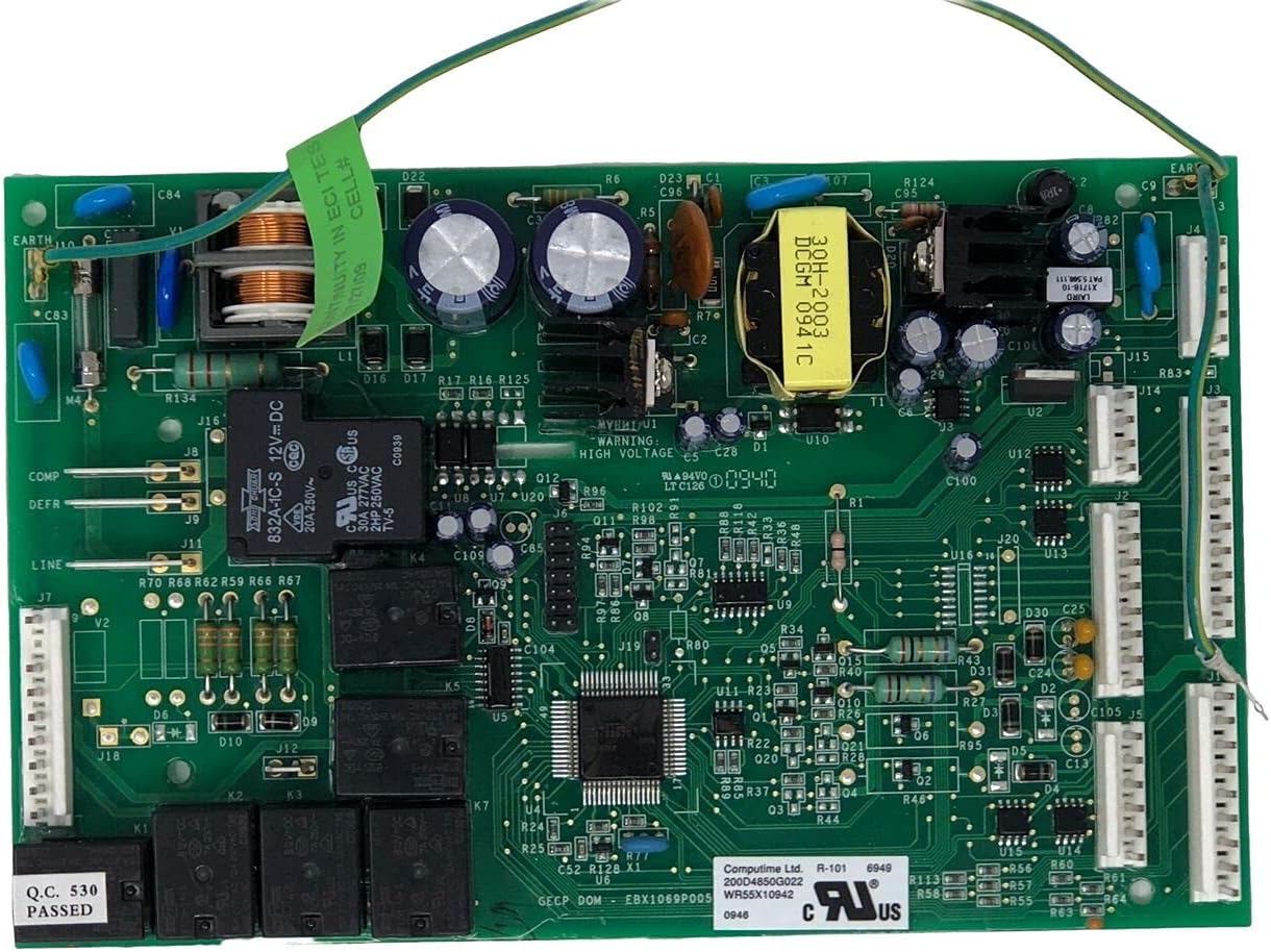 Replacement Control Board For GE Refrigerator WR55X10942P Replaces: WR55X10603, WR55X10606, WR55X10614, WR55X10616, WR55X10626