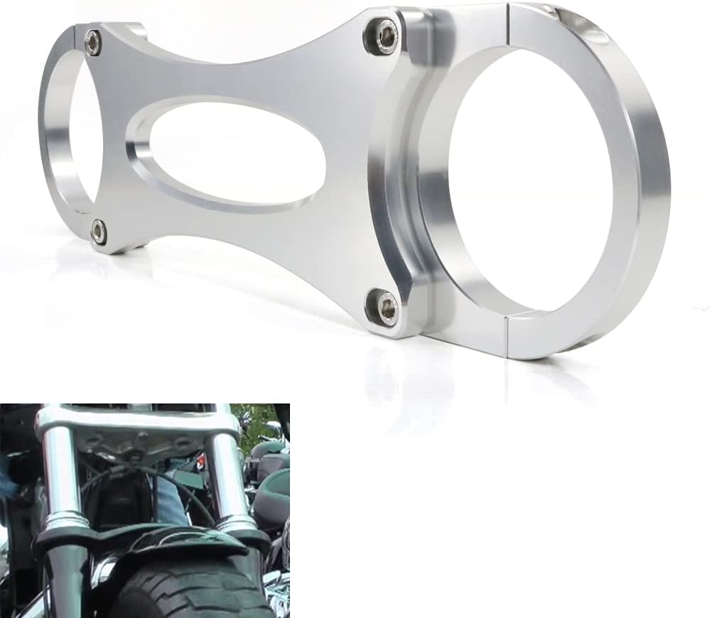 Xitomer 49mm Aftermarket Fork Brace, Fit for Dyna Wide Glide FXDWG/FXDWG ANV 105 49mm 2006-2017 / Dyna Fat Bob FXDF 49mm 2008-2017 / Dyna CVO Fat Bob FXDFSE2 09-10, Motorcycle Fork Stabilizer