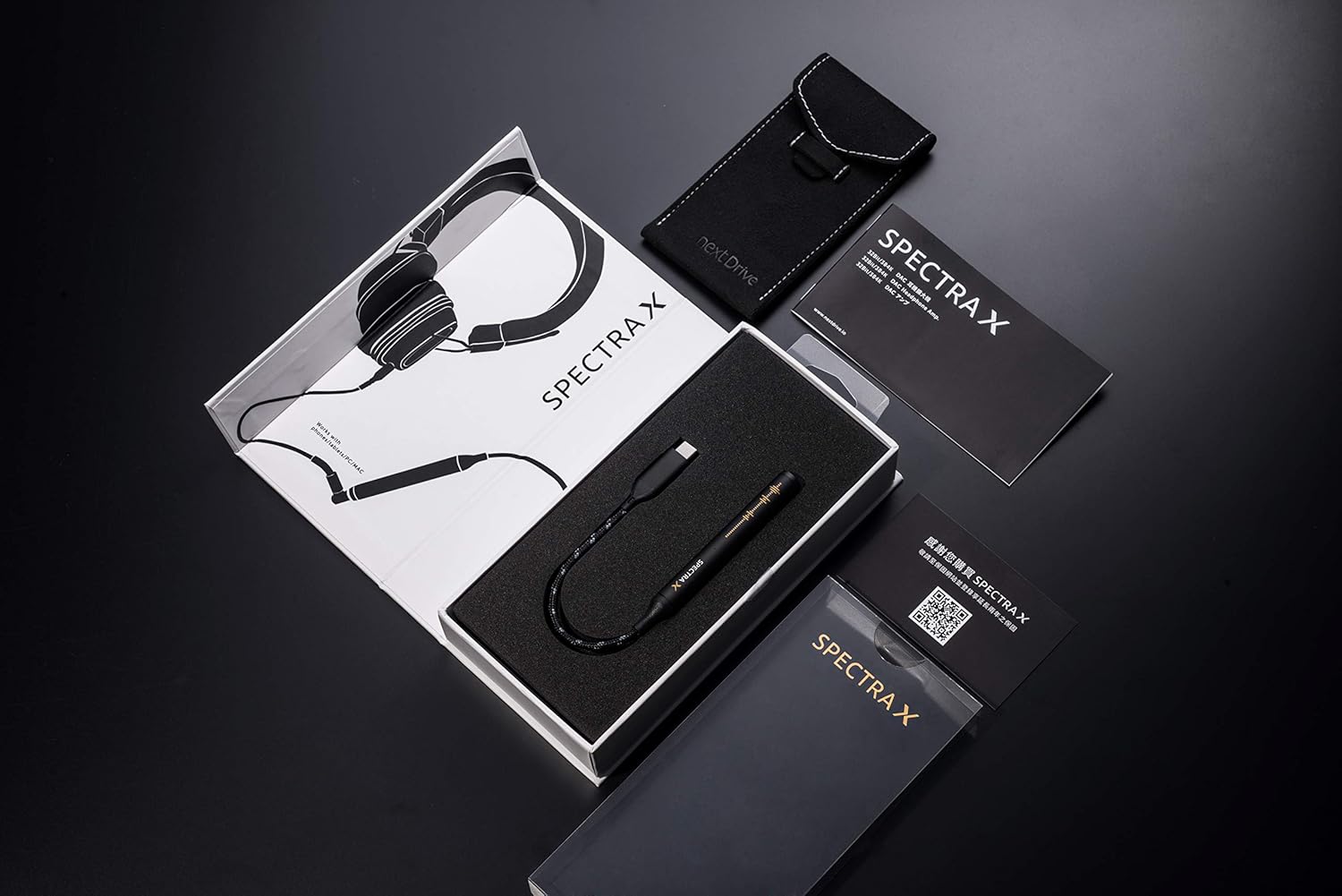 NextDrive Spectra Portable USB DAC - The World&rsquo;s Smallest 32-bit DAC Headphone Amp for Truly Mastering Your Sound On-The-Go (Spectra X USB C)