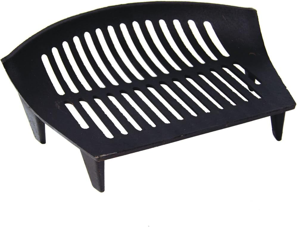 Fire Vida Cast Iron Fire Grate, Metal, Black, 18-Inch