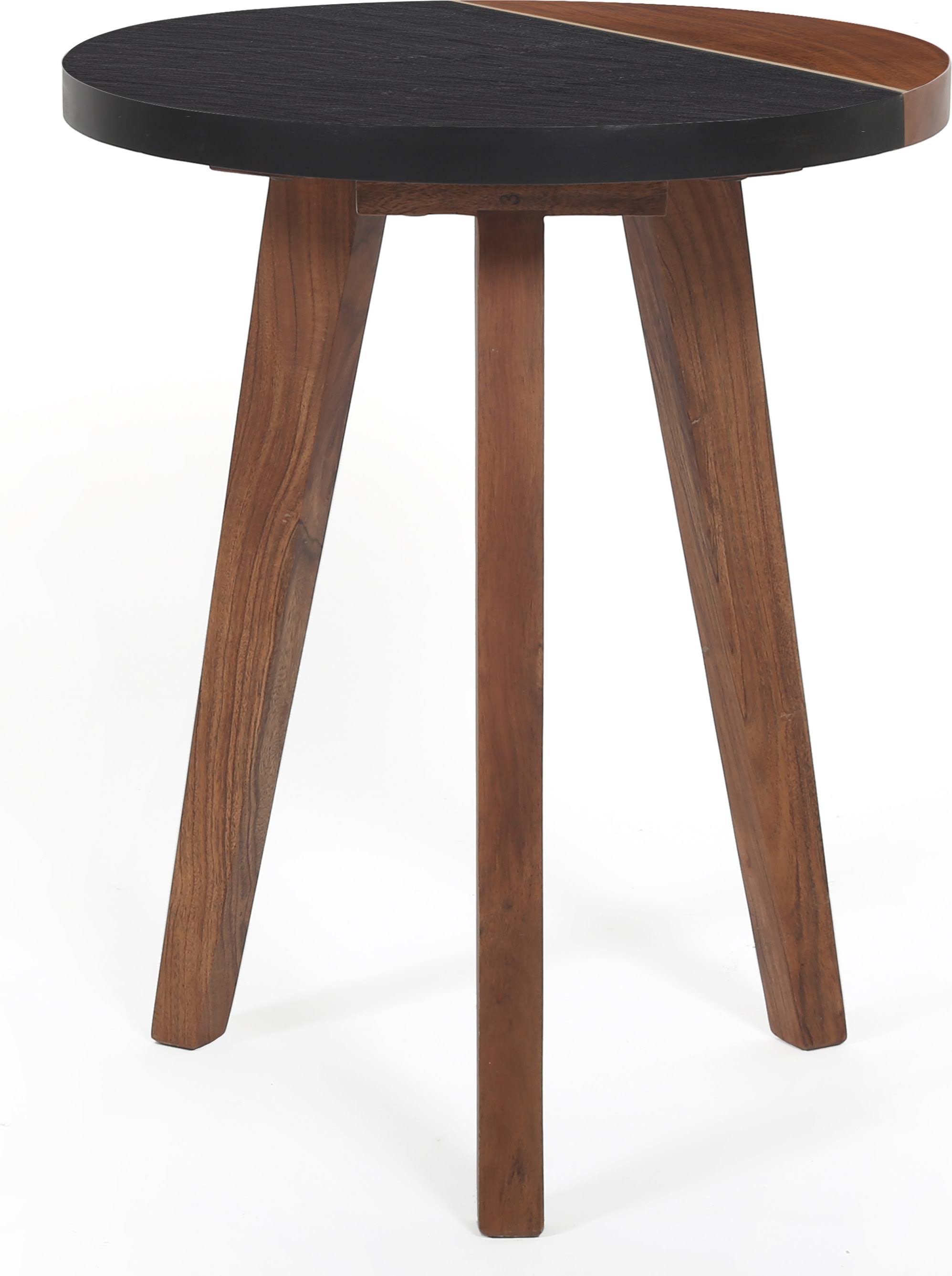 Steve Silver Caspian Natural Matte Accent Round End Table