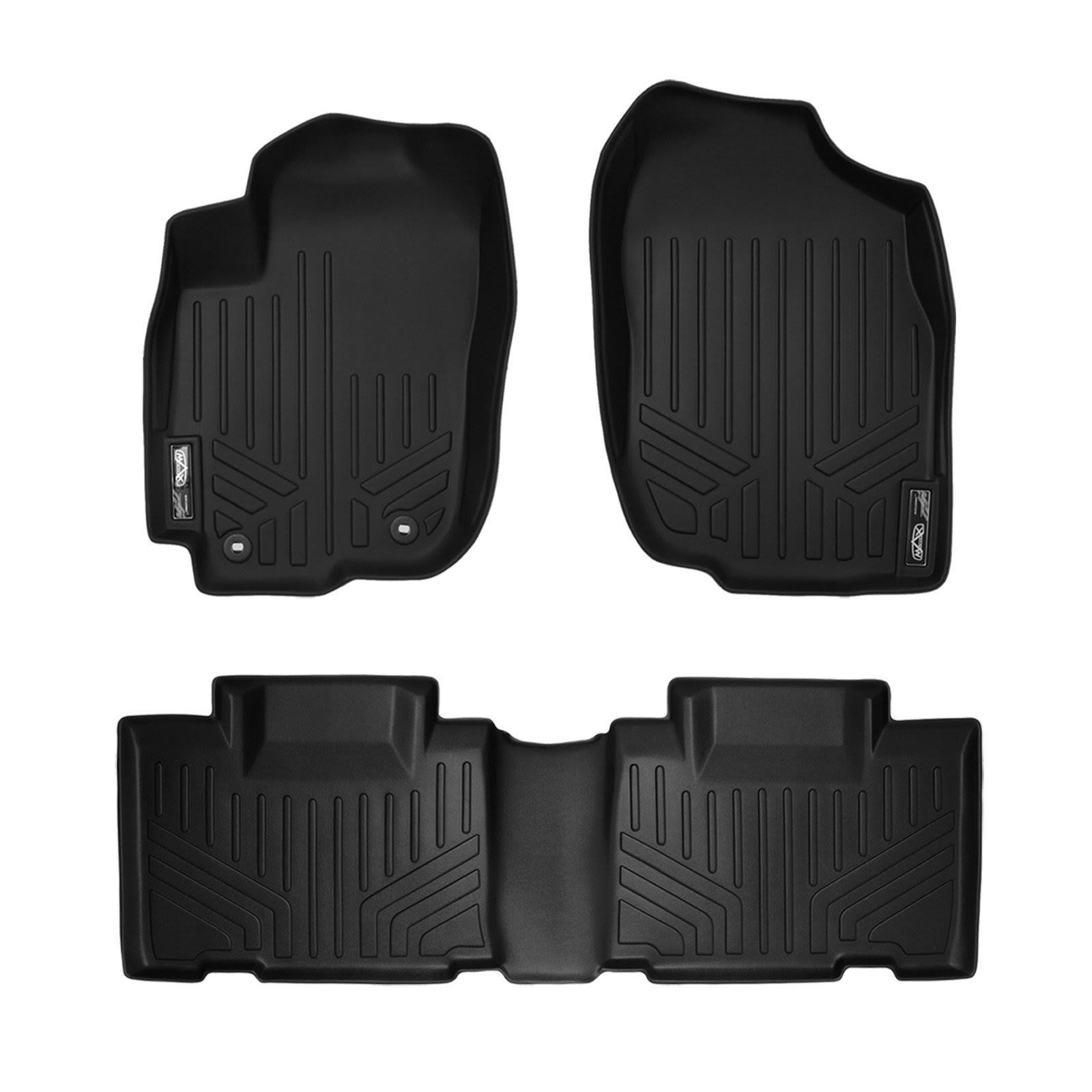 Maxfloormat Floor Mats for Toyota RAV4 (2013-2017) Complete Set (Black)