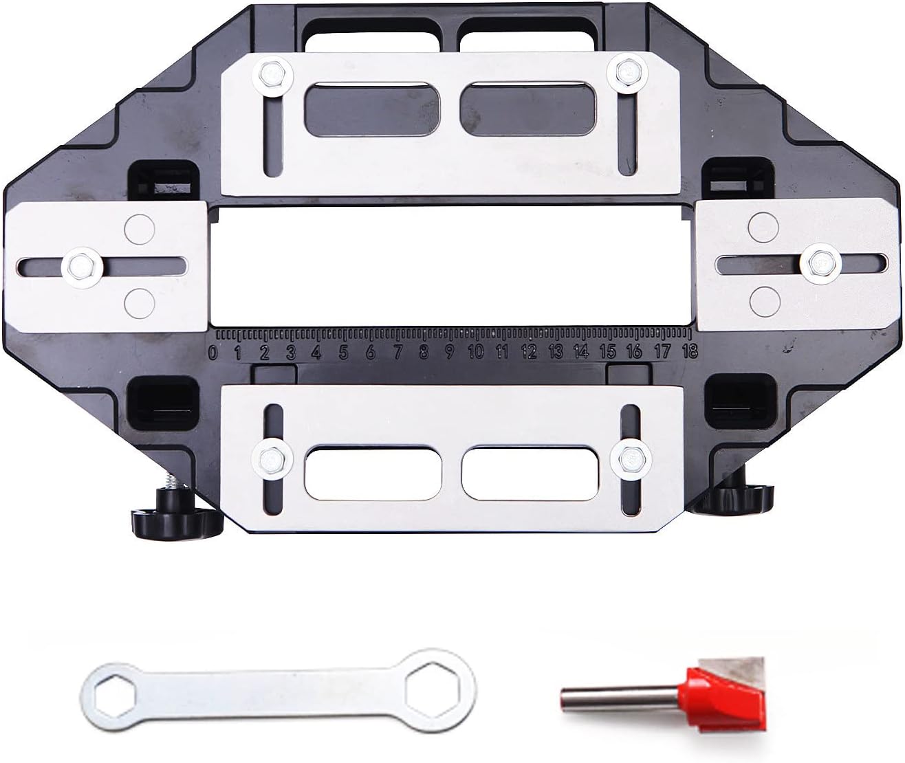 AUTORIFIC Door Hinge Template Jig, Door Lock Cabinet Router Door Jamb Hinge Installation Kit (B99HT4) Pack of 2