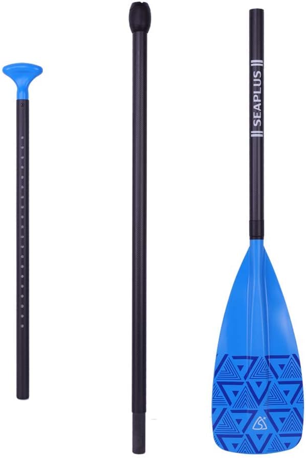 SEAPLUS Carbon Fiber Paddle, 3-PCS Adjustable Paddle for Stand up Paddle Board, SUP Paddle,1.8Lb(818g) Pack of 2