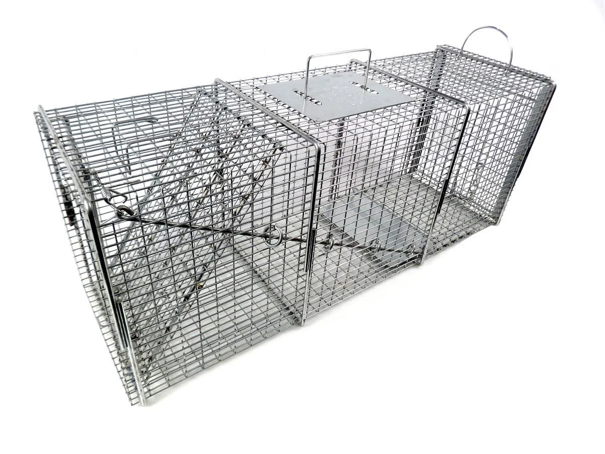 Tomahawk Professional Series Rigid Trap with Easy Release Door for Raccoons/Feral Cats/Badgers - 608SS