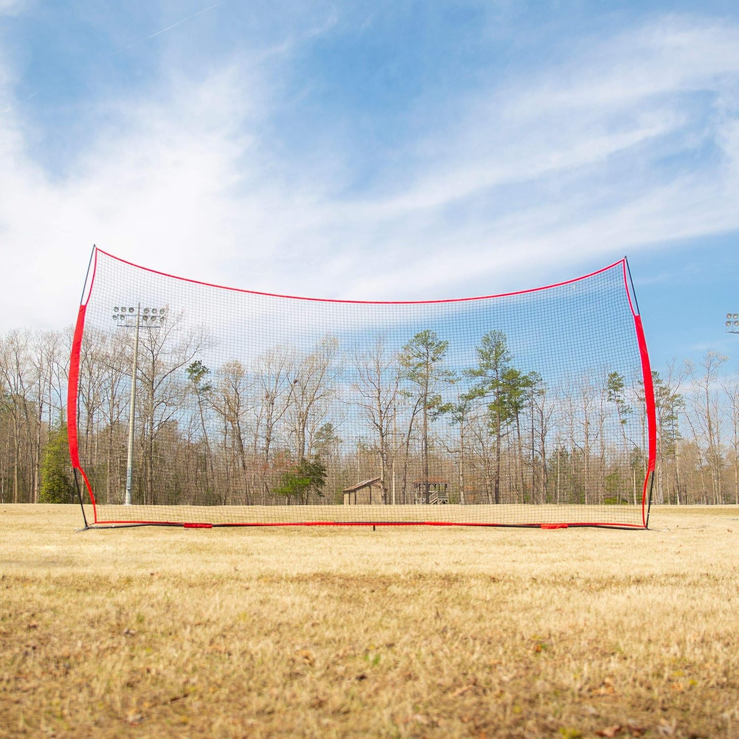 Lacrosse Scoop 20x10 Foot Lacrosse Backstop, 200 Sq Feet of Protection Perfect for Lacrosse, Soccer, Baseball, Basketball. Hockey, Best Lacrosse Net, Baseball Net, Sports Netting for Backyard