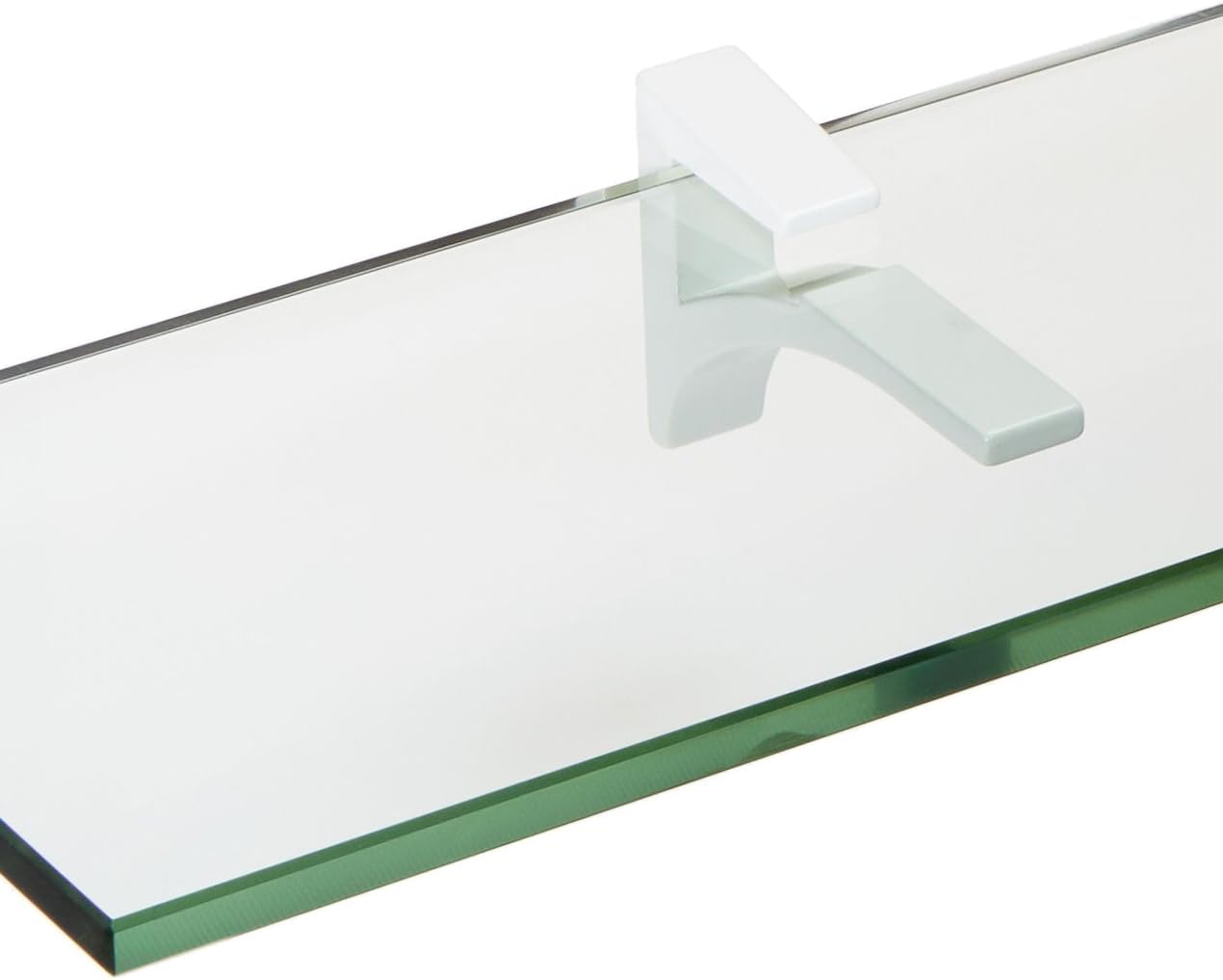Spancraft Glass Cardinal Glass Shelf, White, 4.75 x 36 Pack of 2