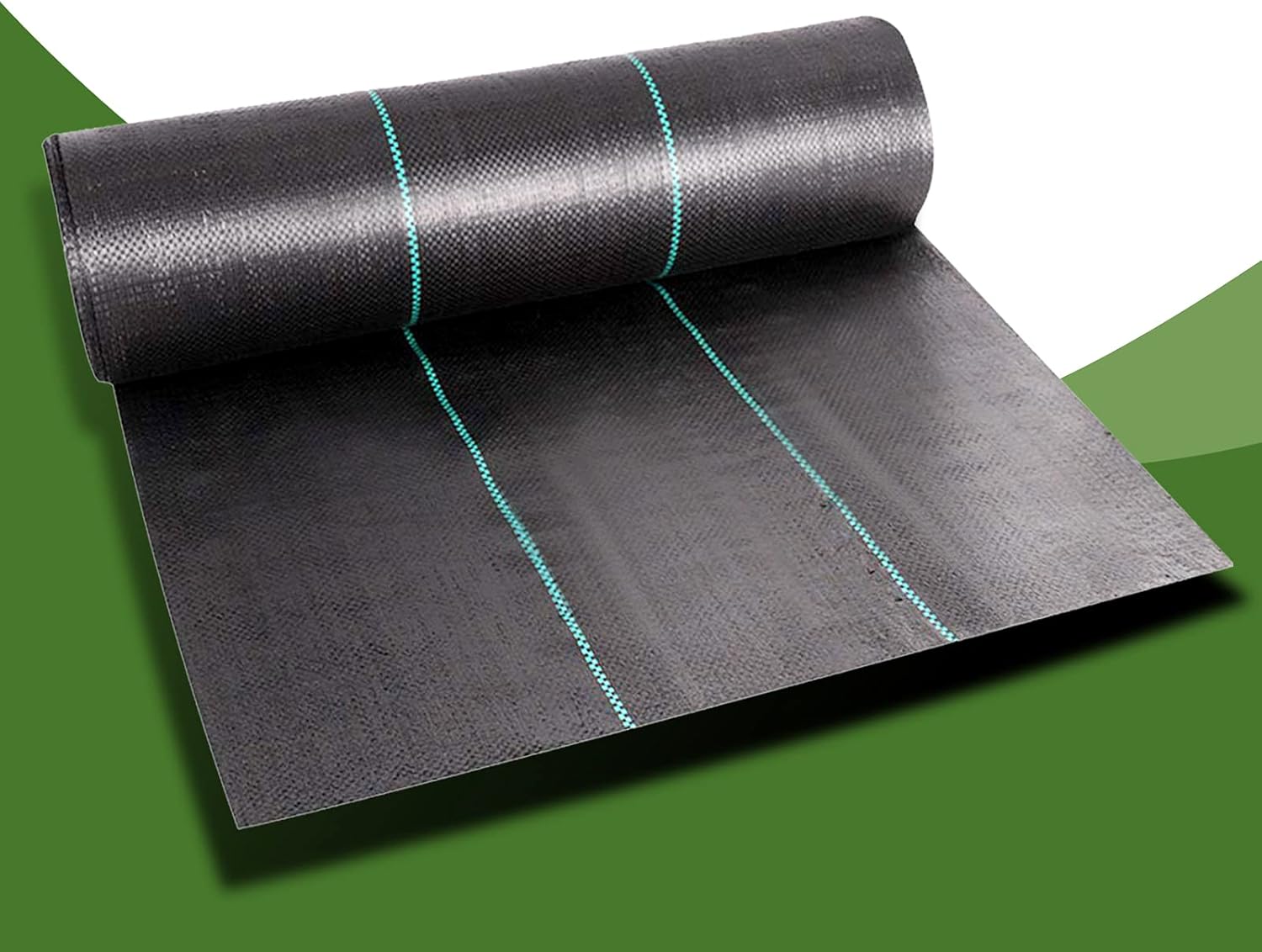 Cheruje Weed Barrier Landscape Fabric Heavy Duty (3 X 250 FT) 3.2 oz Polypropylene Fabric Weed Control Blocker Cloth High Permeability Ground Cover Garden Mat Driveway Greenhouse Yard Black Pack of 2