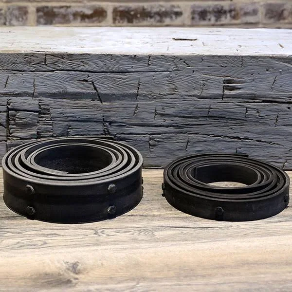 Flex Trim BMSTRF02X96TRBL 1 1/2x22W x 96x22L Flexible Black Beam Strap w/ Bolts for Ekena Faux Wood Beams