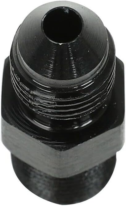 smileracing 4AN to 1/8 NPT Adapter Straight Pipe Thread to 4 AN Flare Fitting Black 1PCS