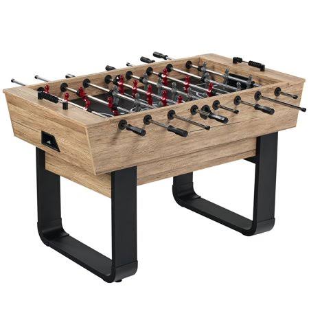 Barrington Elmhurst Indoor 56 inch Foosball Soccer Game Table, Accessories Included, Black/Wooden