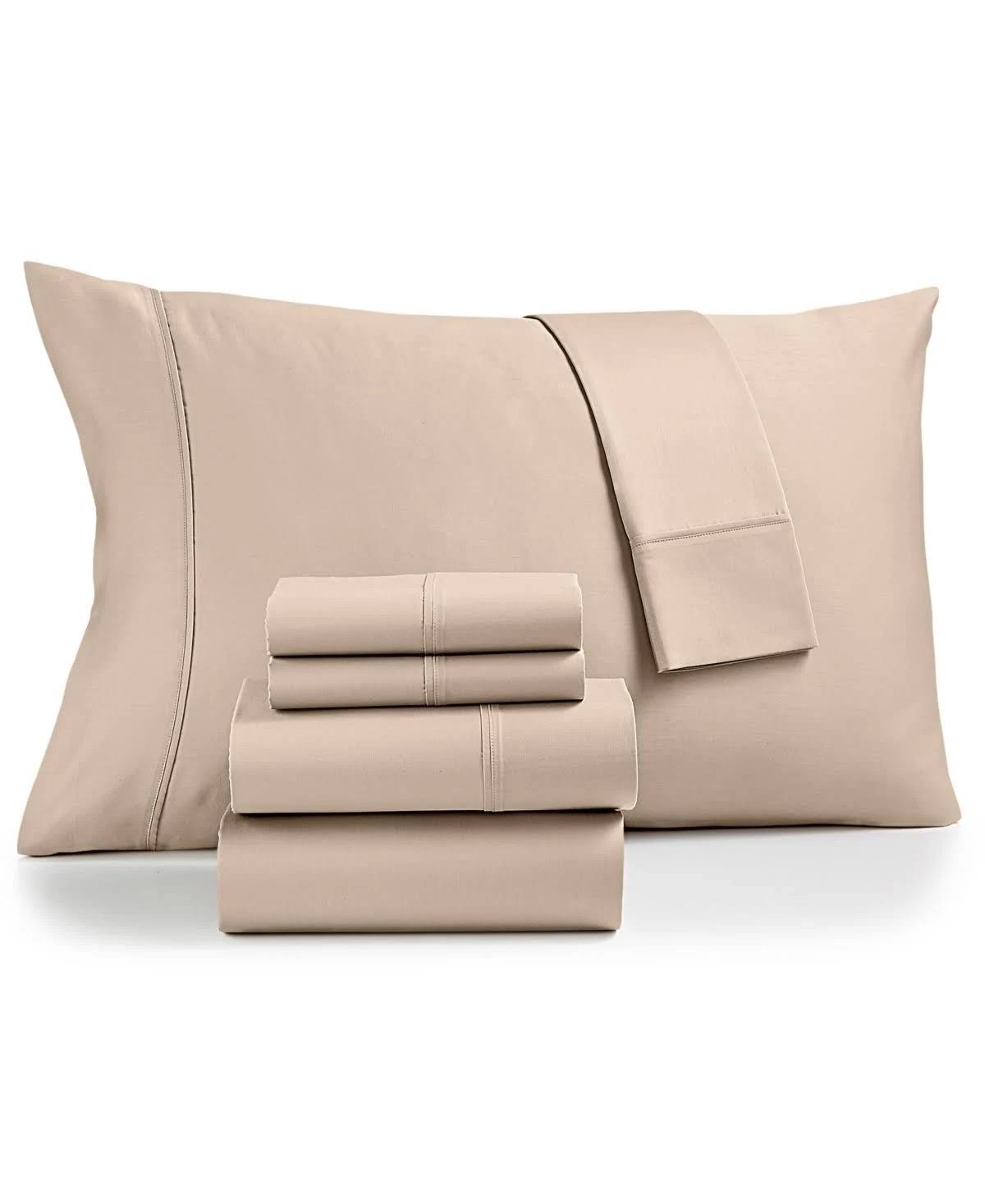 Fairfield Square Collection Sydney 6-Pc. Queen Sheet Set, 825-Thread Count Egyptian Blend, Created for Macy&s - Tan
