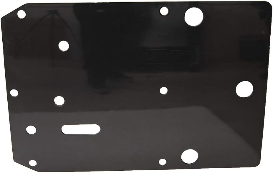 Polaris Off Road Skid Plate, Rear, Plastic, Gloss Black, Genuine OEM Part 5438355-070, Qty 1