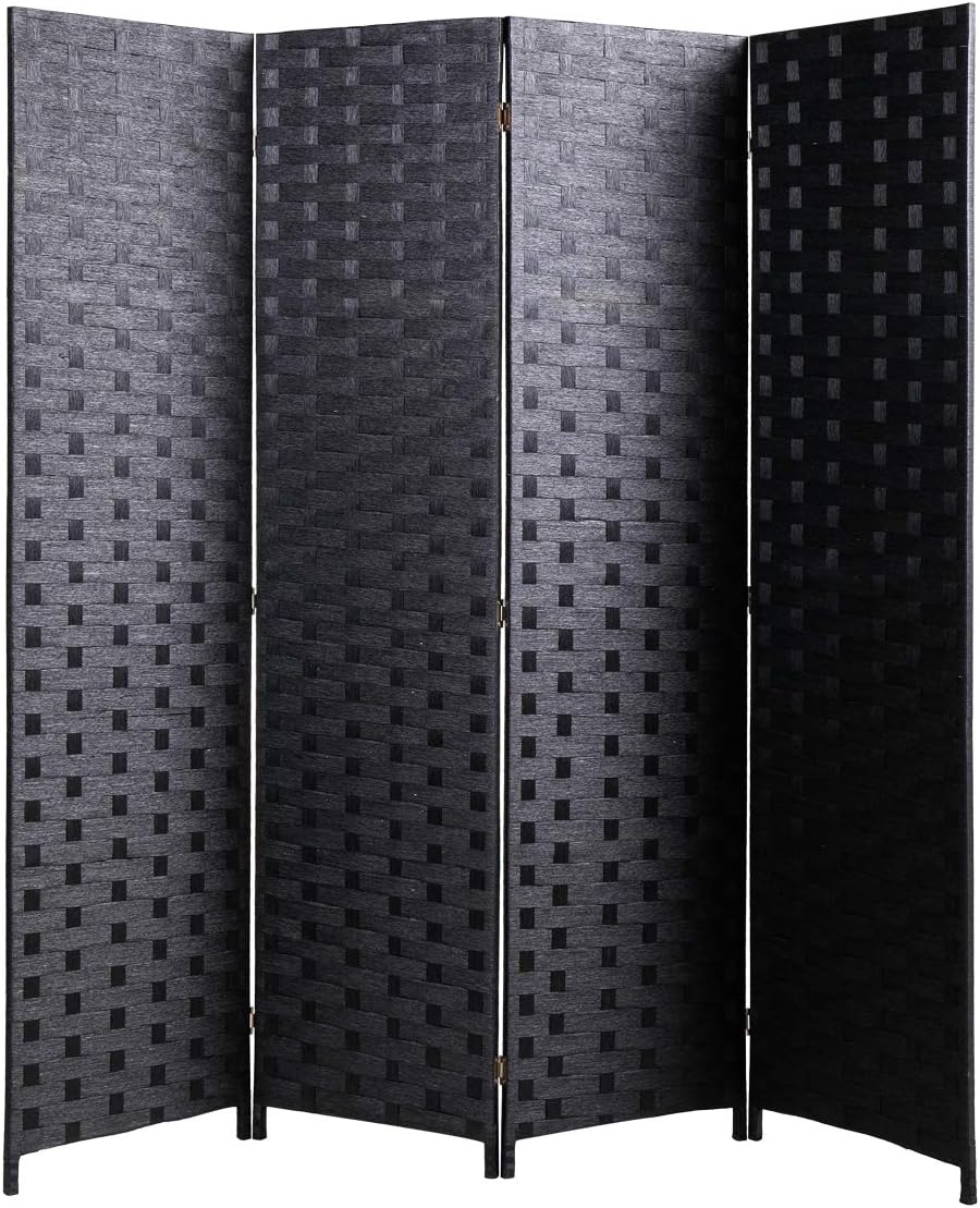 6ft Tall 4 Panel Room Separator Privacy Screen Room Dividers Folding Privacy Screens for Living Room Bedroom Pack of 2