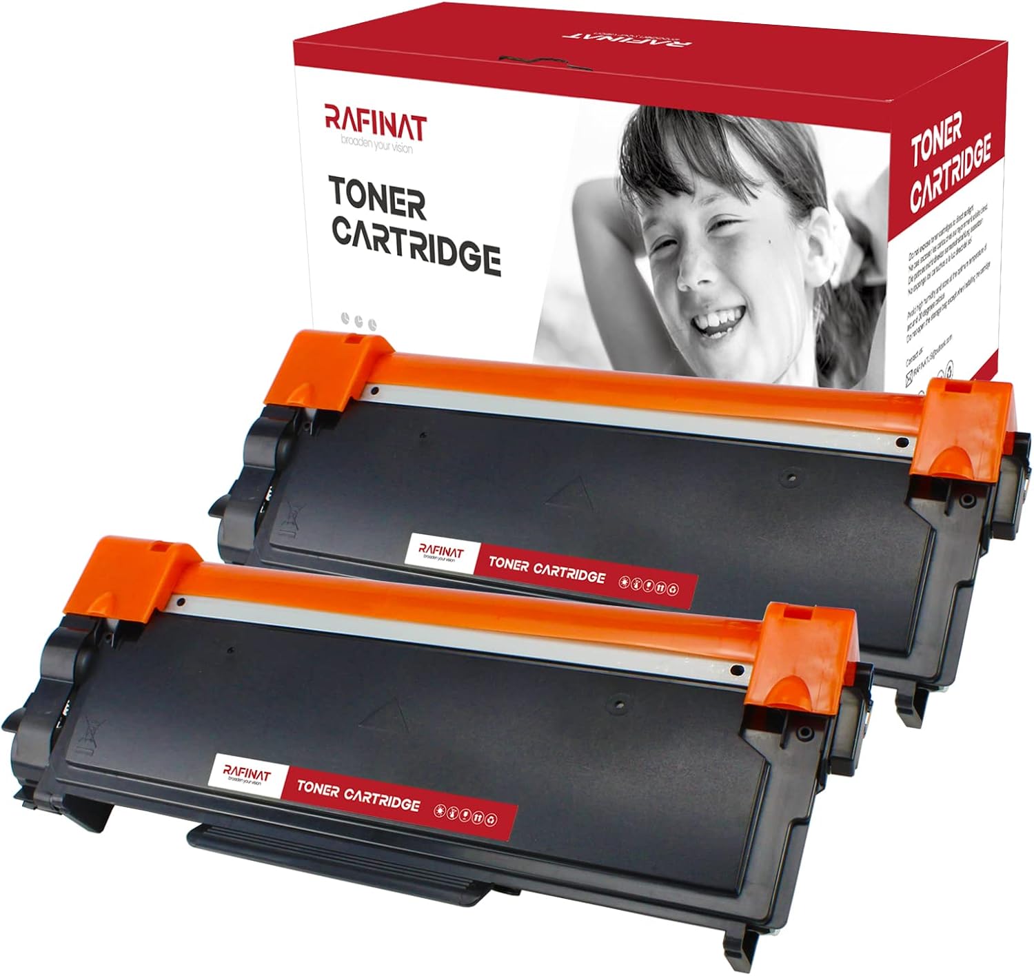 RAFINAT TN660 Toner Cartridge Replacement Compatible with Brother Printer TN630 TN-660 TN-630 TN 660 TN 630 DCP-L2540DW HL-L2300D HL-L2380DW HL-L2320D MFC-L2700DW MFC-L2685DW (2 Pack, Black) Pack of 2