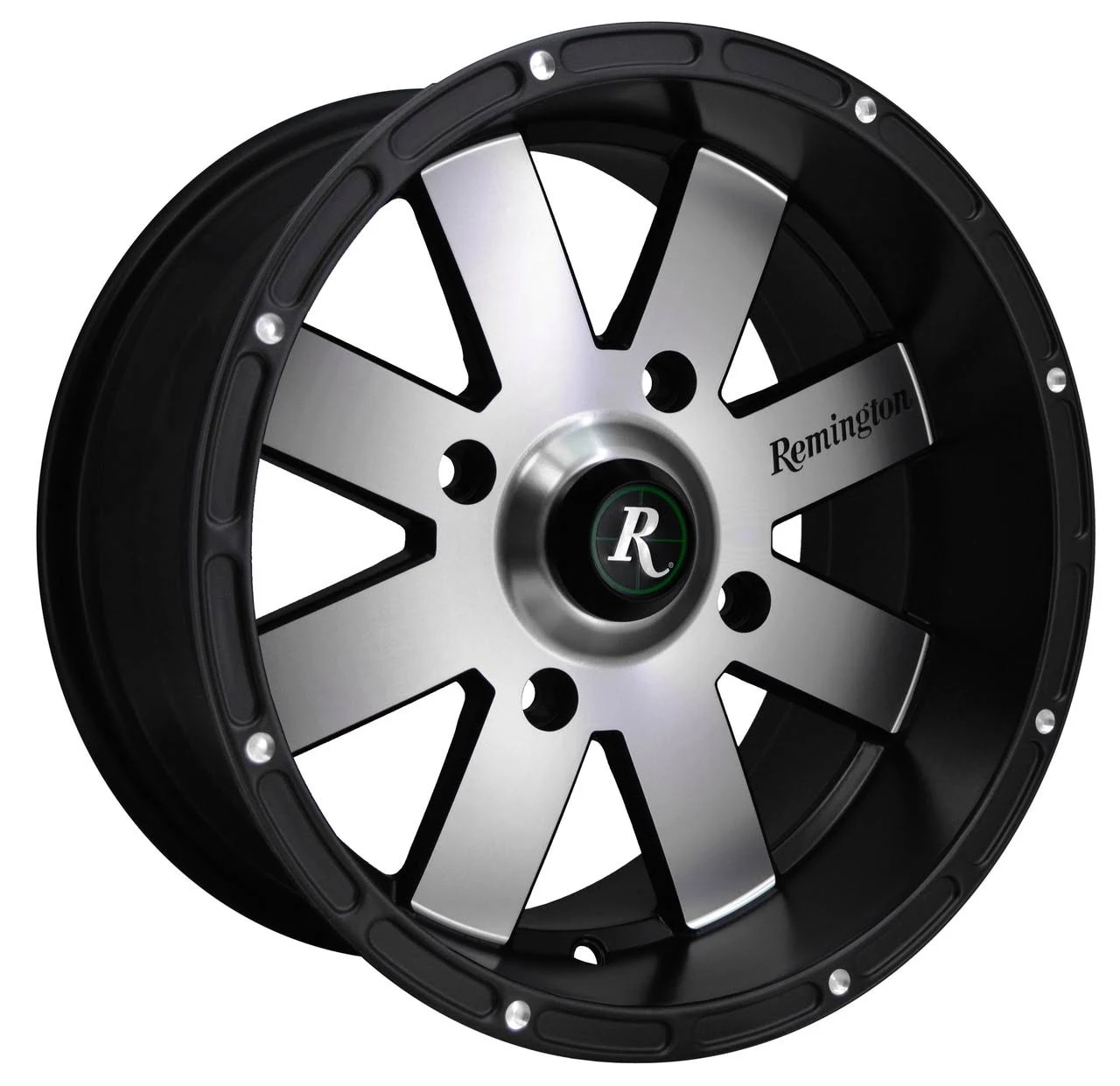 Remington EP12704610SBM 8-Point ATV/UTV Satin Black with Machined Face Wheel