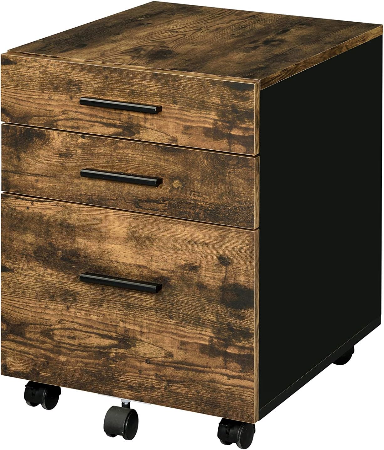 Acme Furniture Abner File Cabinet, Weathered Oak