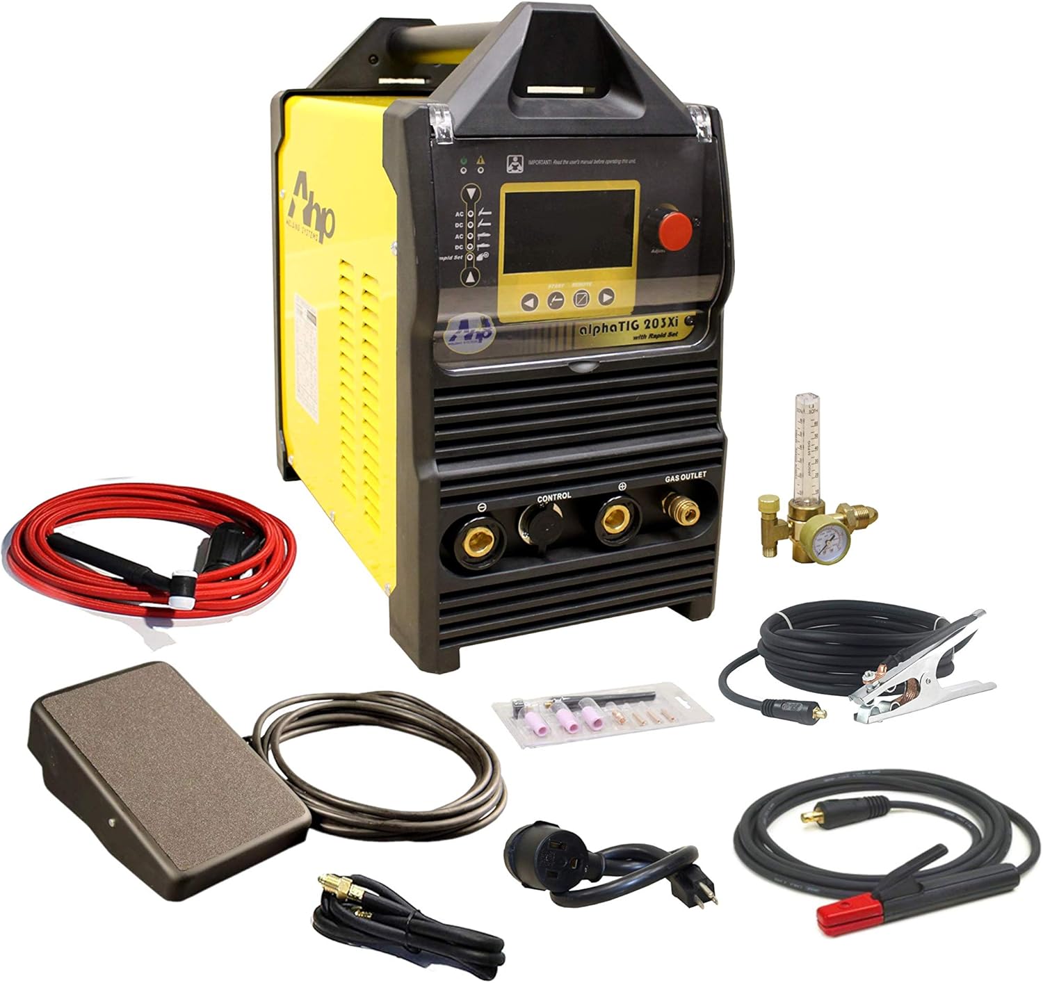 2018 AHP AlphaTIG 200X 200 Amp IGBT AC DC Tig/Stick Welder with PULSE 110v 220v 3 YEARS WARRANTY