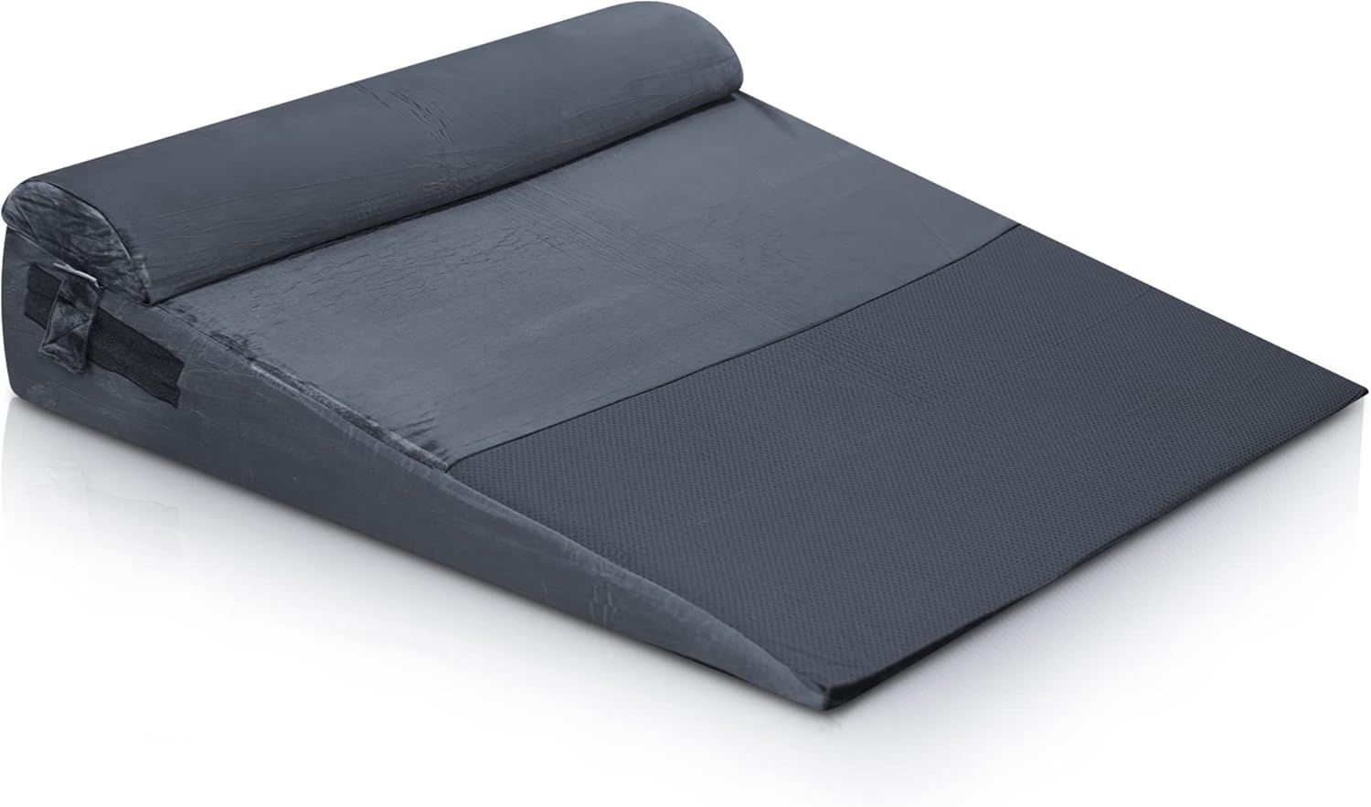 Lunix LX6 3pcs Orthopedic Bed Wedge Pillow Set, Post Surgery Memory Foam for Back,Leg and Knee Pain Relief. Sitting Pillow for Reading, Adjustable Pillows for Acid Reflux and GERD for Sleeping Navy