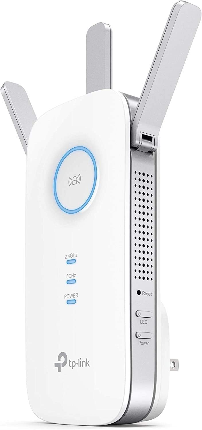 TP-Link AC1900 WiFi Extender (RE550), Covers Up to 2800 Sq.ft and 35 Devices, 1900Mbps Dual Band Wireless Repeater, Internet Booster, Gigabit Ethernet Port Pack of 2