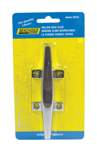 Seachoice Chrome-Plated Zinc 4-1/2 in. L Hollow Base Cleat 1 Pk 30561