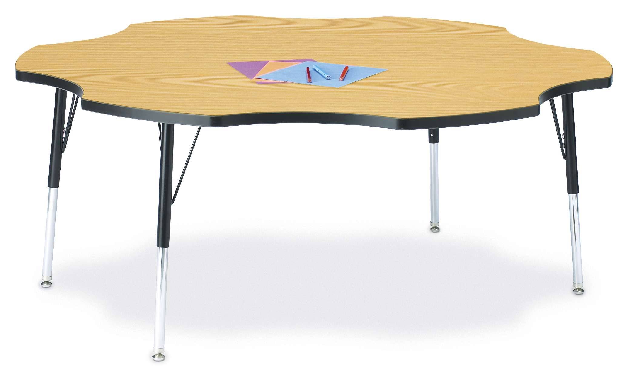 Berries Adult Black Edge Six-Leaf Table