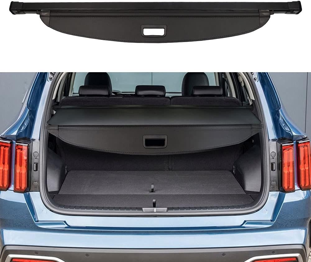 BOPARAUTO Cargo Cover for Kia Sorento Accessories 2016-2018 2019 2020 Rear Trunk Shade Cover Pack of 2