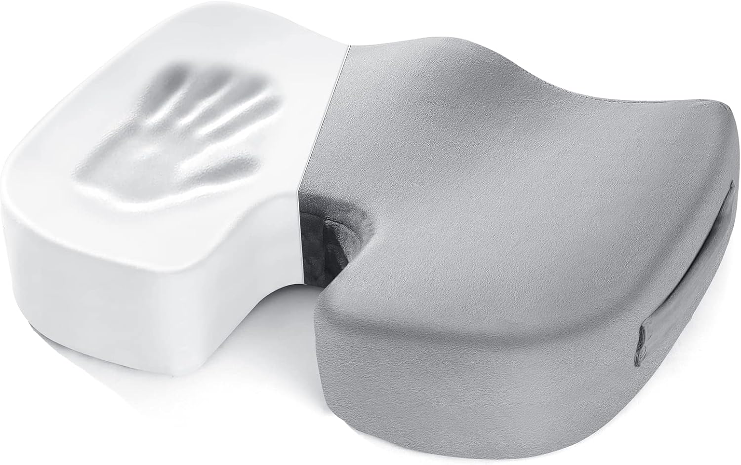 Seat Cushion for Office Chair, Evajoy Memory Foam Cushion with Ergonomic Design, Carrying Handle, Non-Slip Butt Pillow for Lower Back, Coccyx, Sciatica, Tailbone Pain Relief