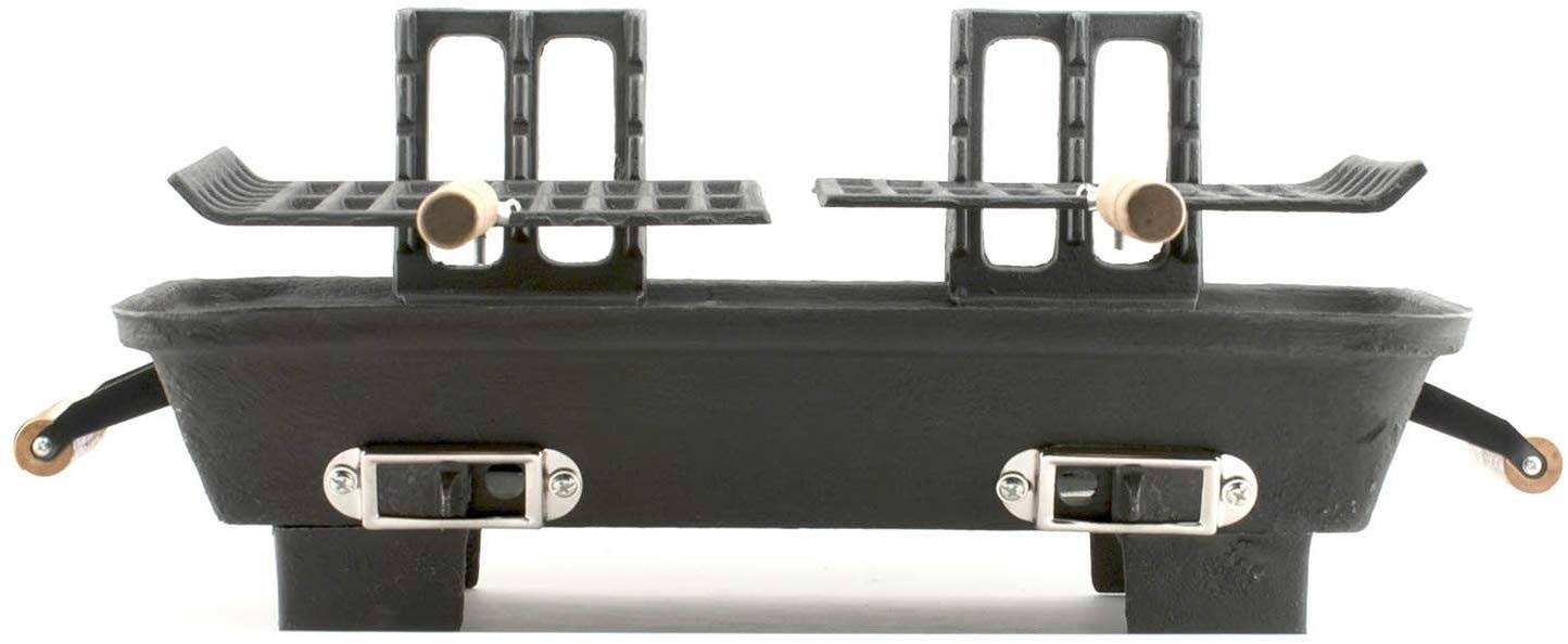 Marsh Allen 30052AMZ Kay Home Product&s Cast Iron Hibachi Charcoal Grill, 10 by 18-inch