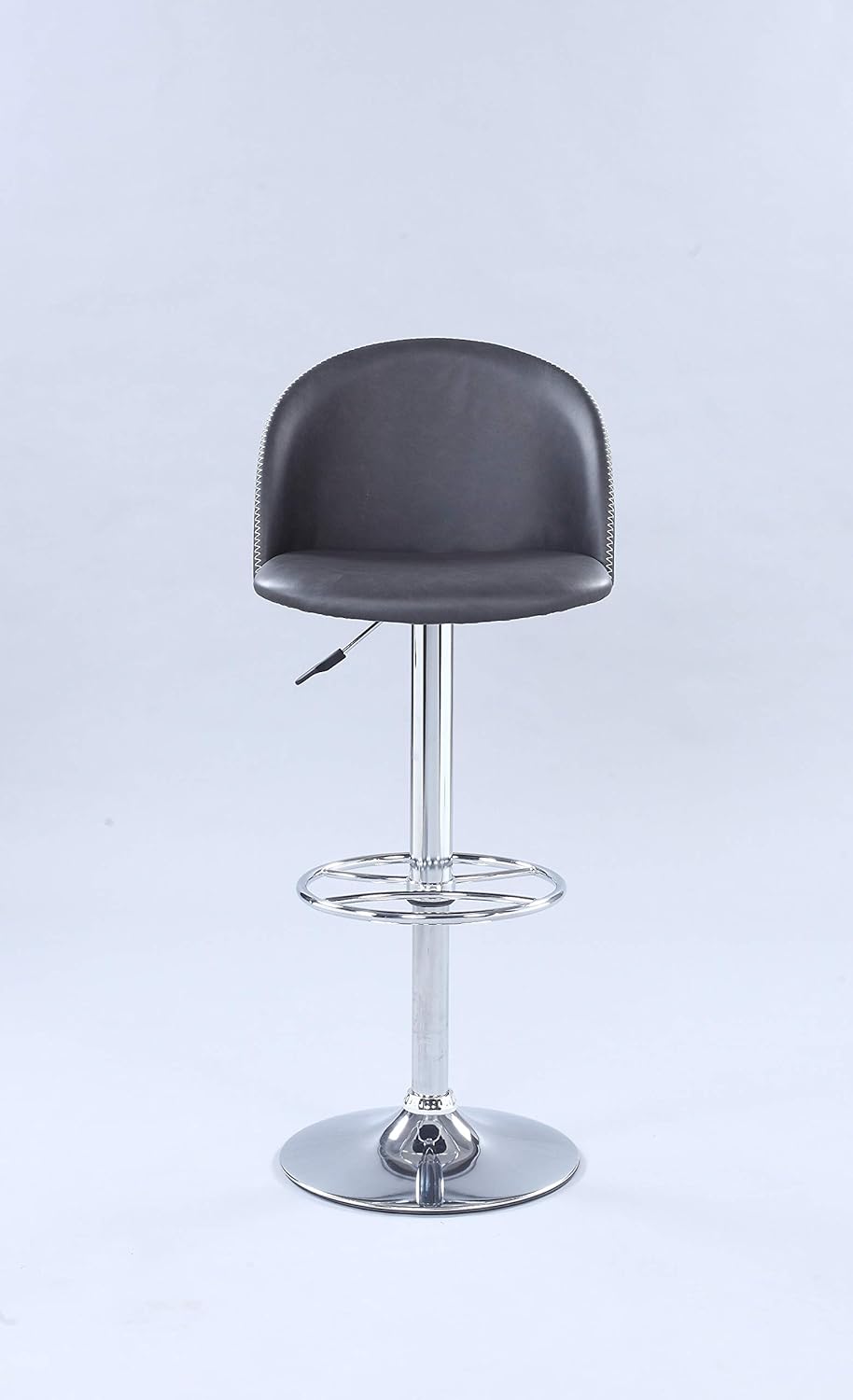 Milan Elsie Rounded Back Adjustable Stool, Grey