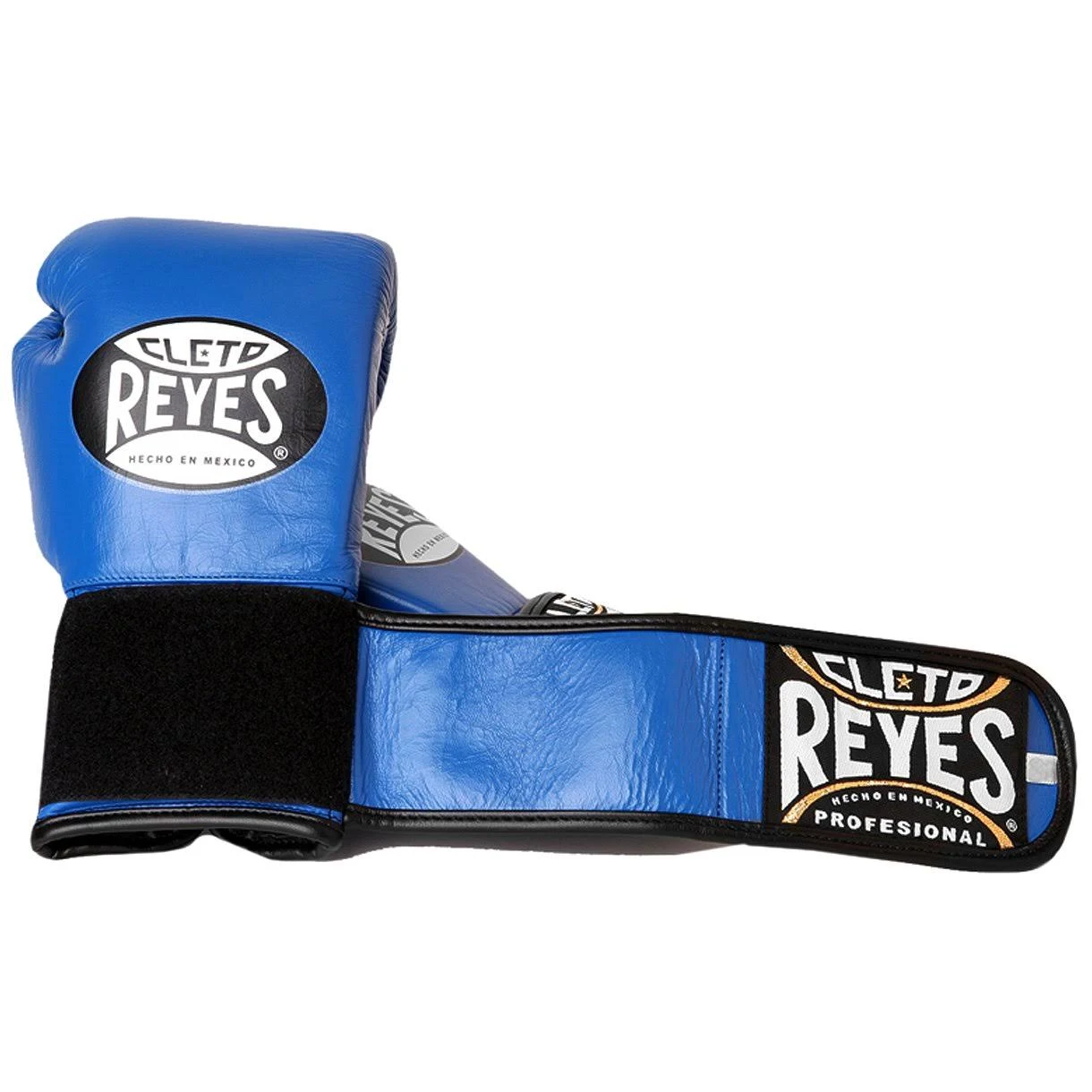 Cleto Reyes Lace Up Hook and Loop Hybrid Boxing Gloves - Blue