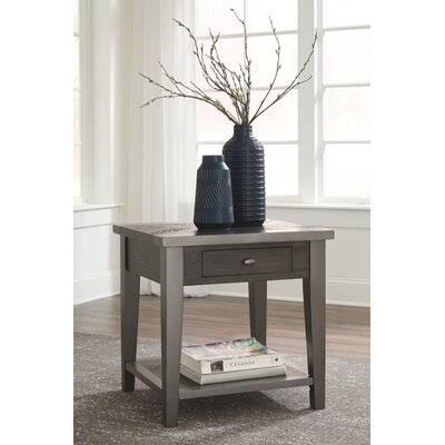 Dinan End Table with Storage Gracie Oaks
