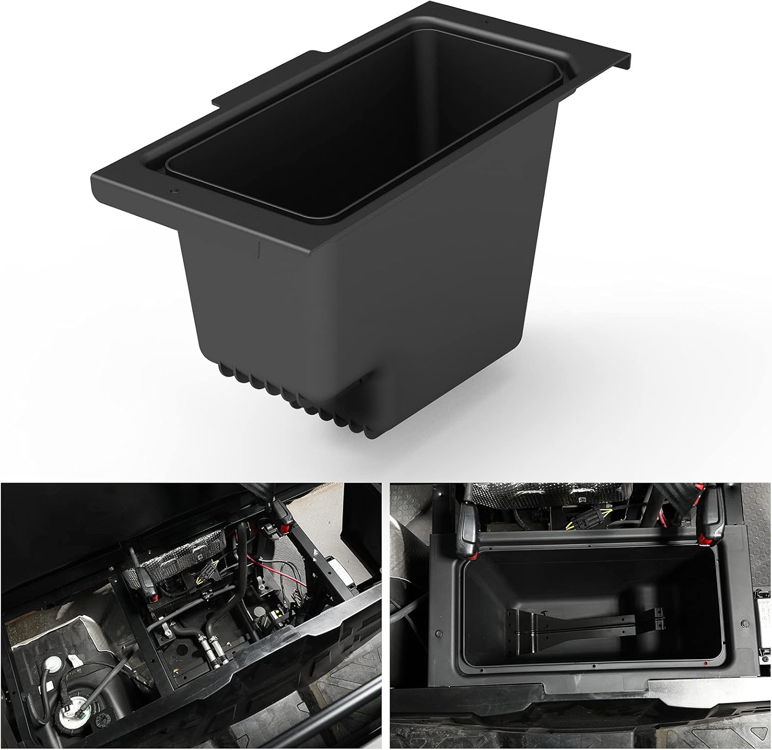 RZR Storage Cargo Box, A & UTV PRO 69 QT Waterproof Rear Bed Tool Bin | Lock & Ride -Compatible with 2014-2021 Polaris RZR 900/ XP 1000/ XP 4 1000/ S,Black