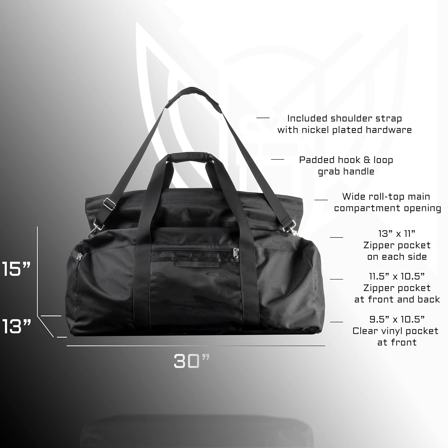 Xtreme Sight Line ~ Xecutive Transport Faraday Duffel Bag for Computer Towers and Other Large Electronics ~ Data Security for Executive Travel ~ Shoulder Strap Included ~ Tracking/Hacking Defense