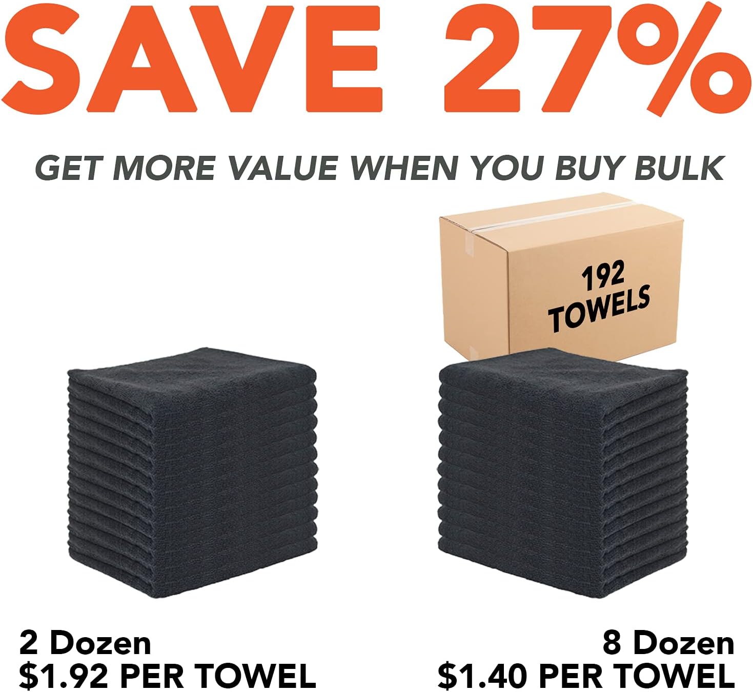 Arkwright Bleach Safe Salon Towels (16x27, 24 Pack) - Microfiber Bleach Proof, Bleach Resistant Towels