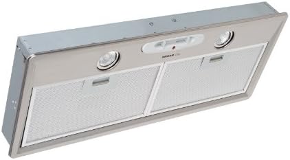 Broan-NuTone Elite 27.6-inch Custom Power Pack Range Hood Insert for External Blower with 2-Speed Exhaust Fan and Light, Stainless Steel