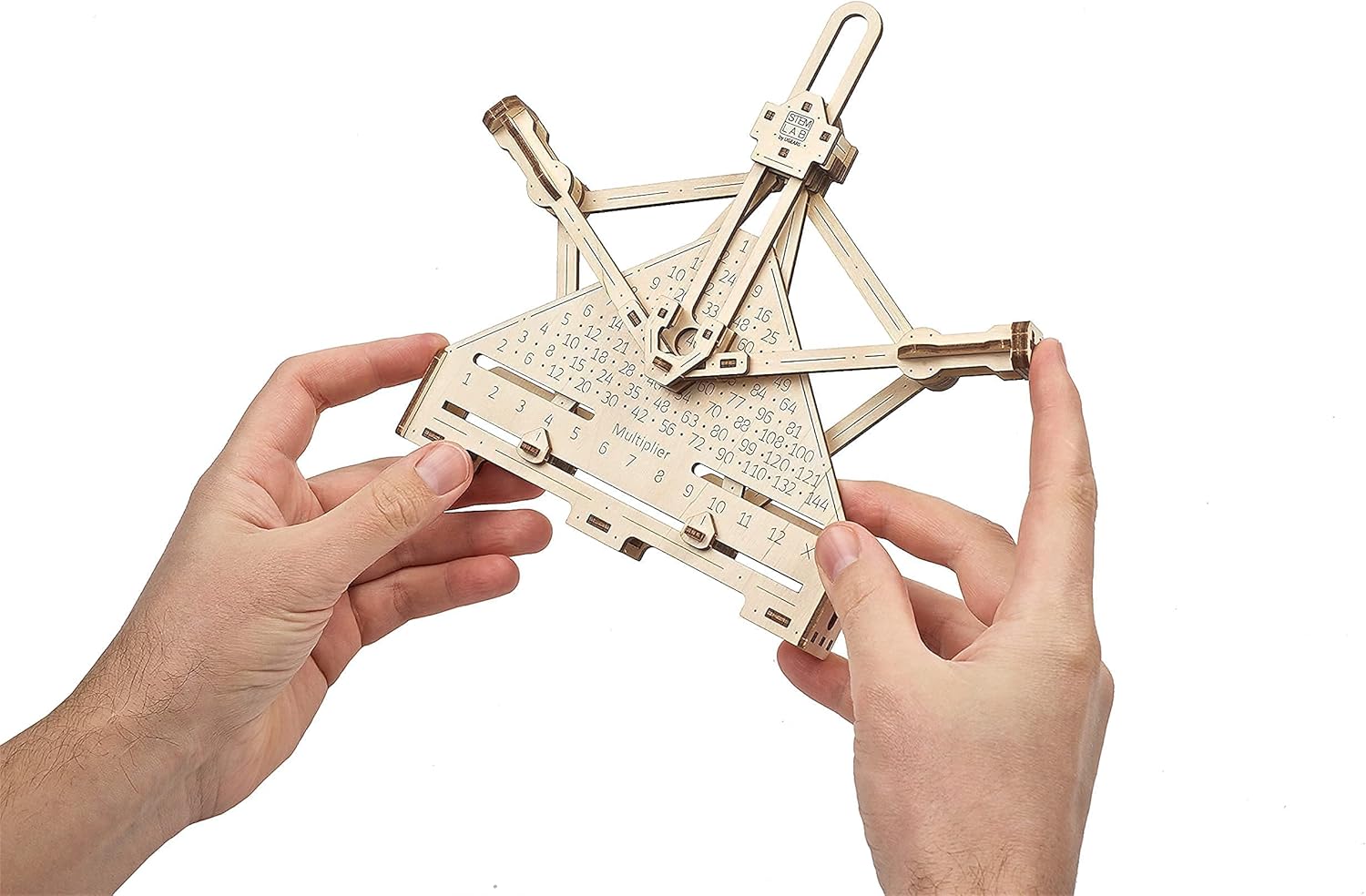 UGEARS Set of 4 STEM Models Math's - Arithmetic Kit, Curvimeter, Random Generator, Counter - Mechanical 3D Puzzles Pack of 2