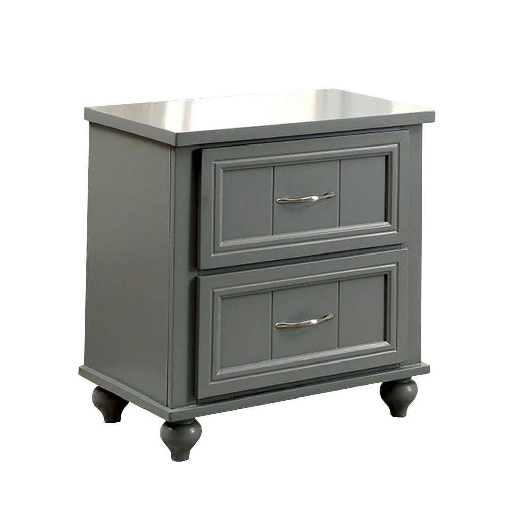 Furniture of America Lacey Gray Nightstand