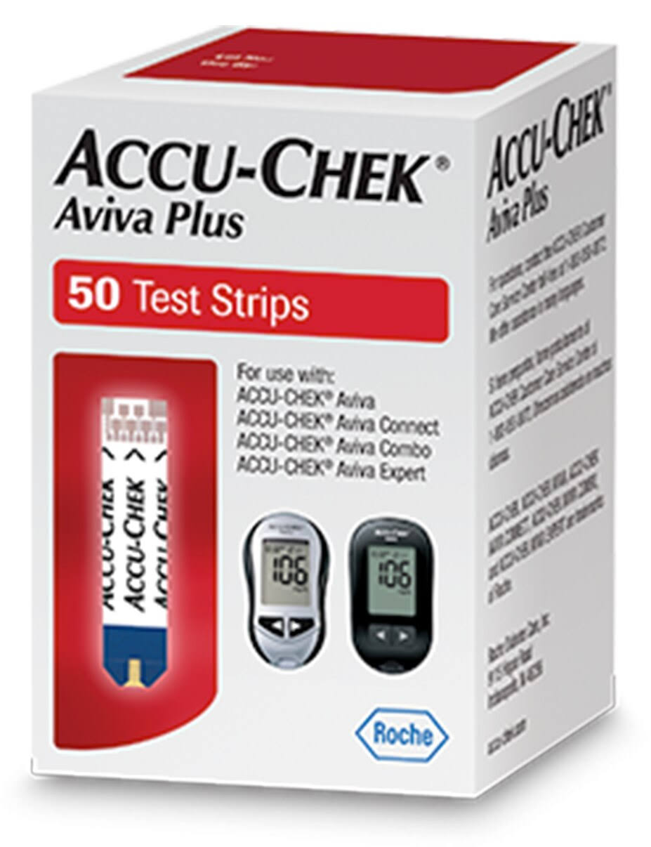 Accu-Chek Aviva Plus Test Strips - 50 ct