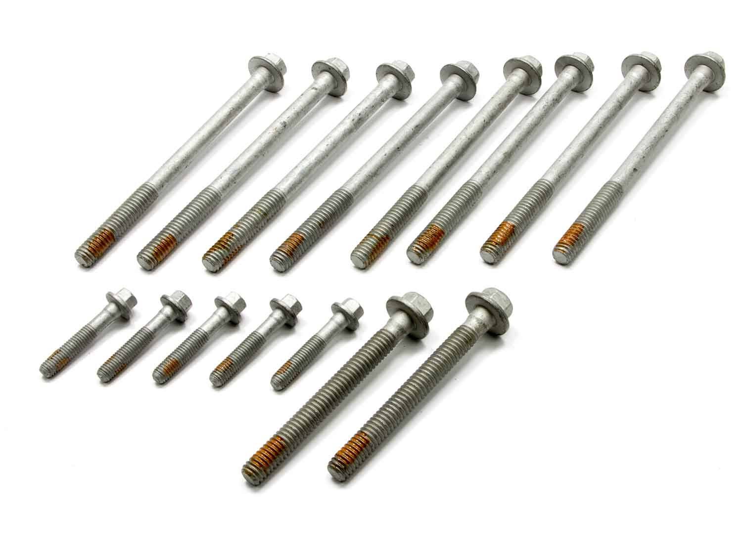GM Performance Parts 12498545 Hex Cylinder Head Bolt Kit Steel Natural Black Oxide for 1997-2003 GM LS-Series