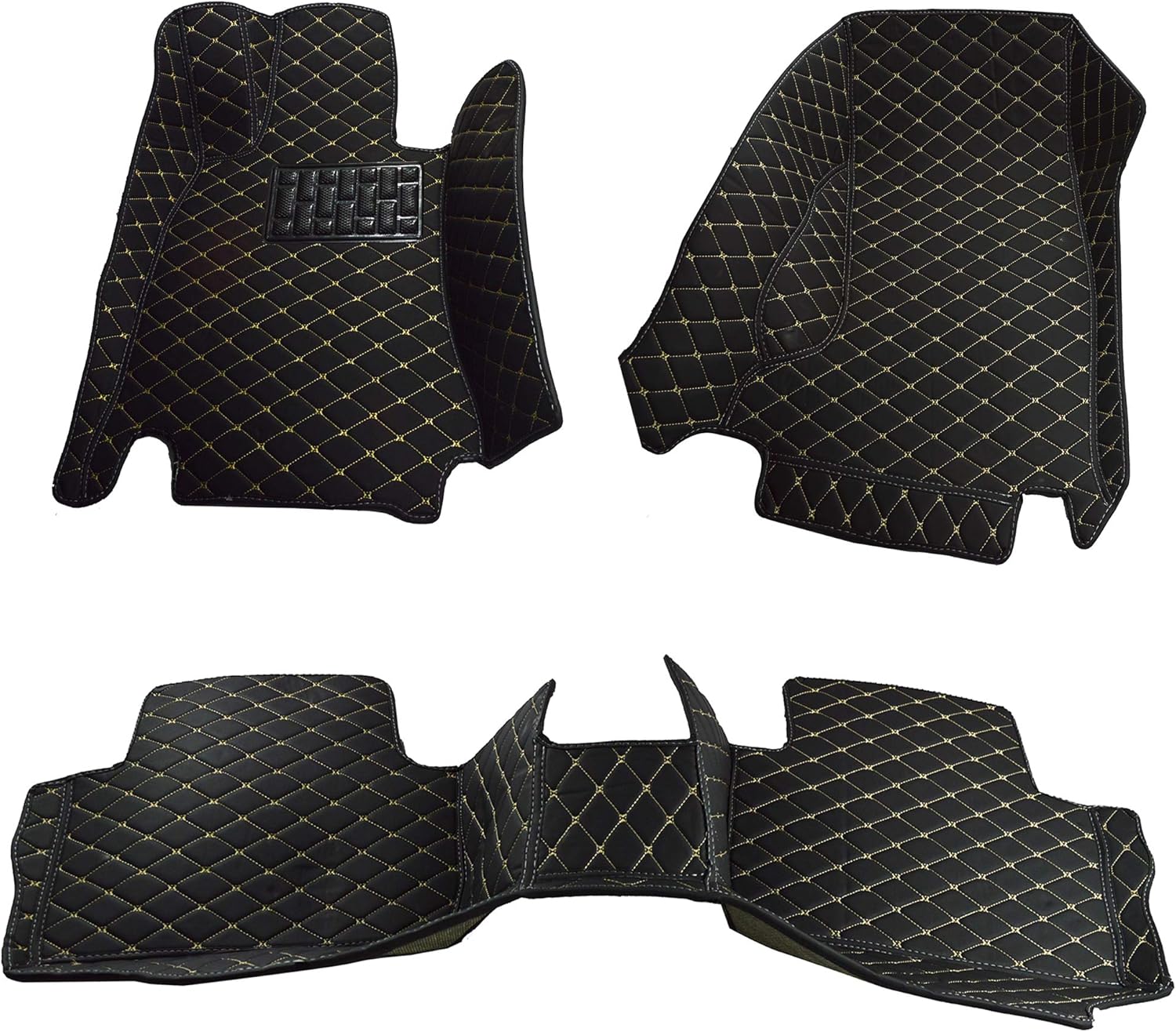 Custom Fit [Made in USA] All Weather Heavy Duty Full Coverage Floor Mat Floor Protection [Front and Rear] for 2019 2020 Audi A7 Sedan - Black Single Layer Pack of 2