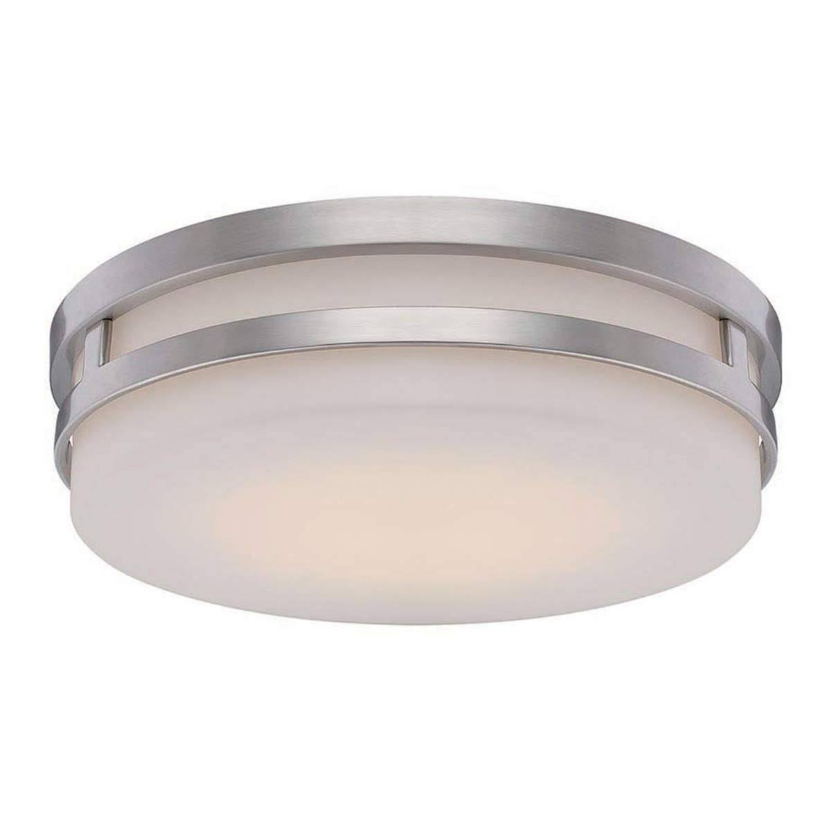 WAC Lighting FM-4313-30-CH Vie LED 14 inch Chrome Flush Mount Ceiling Light in 3000K dweLED