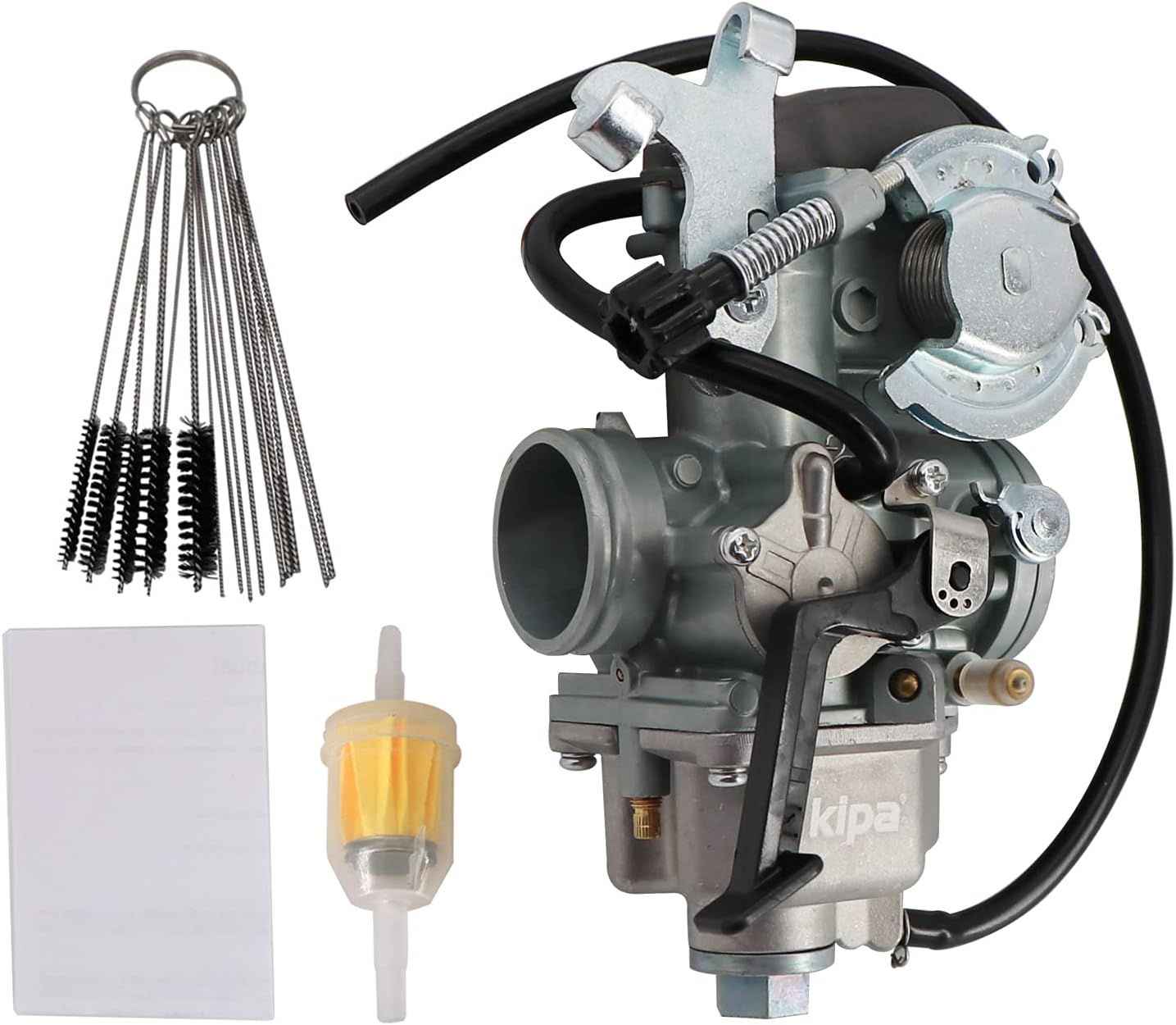 KIPA Carburetor for XR350R 1985 Replace OE Part No. 16100-KN5-673 16100-KN5-674 Carbon Dirt Jet Cleaner Tool Kit Fuel Filter